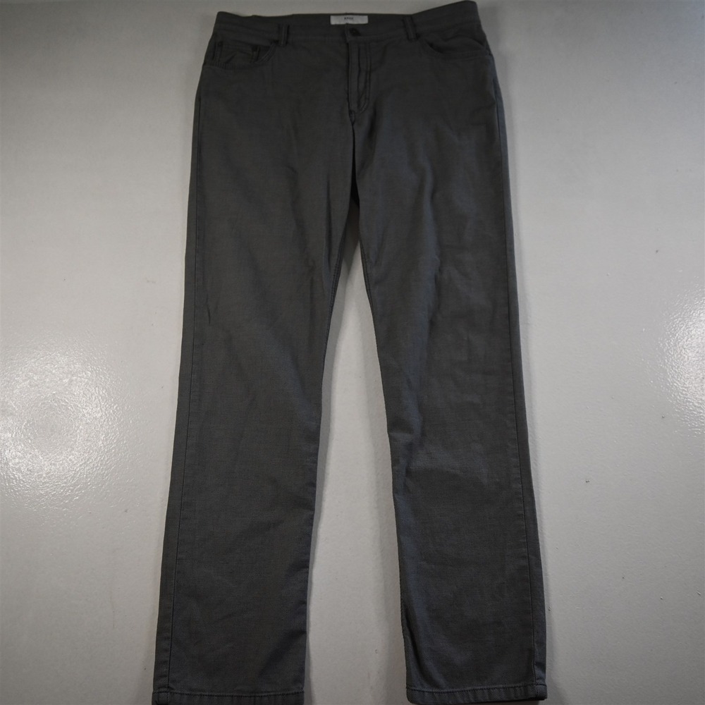Brax‎ 36x34 Gray Birdseye Twill Cooper Fancy Straight Mens Jeans